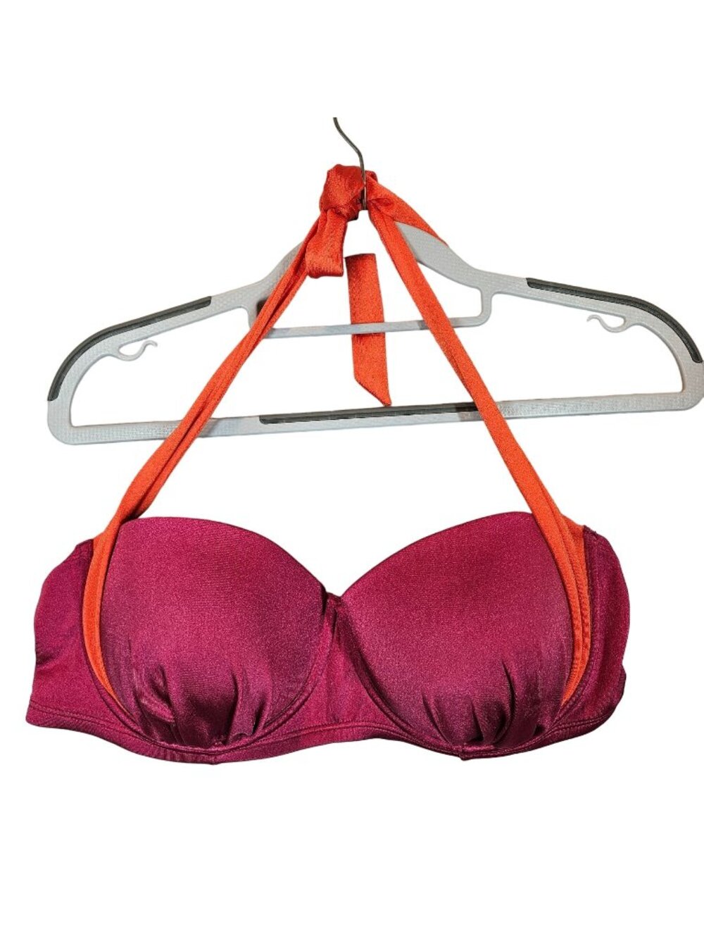 George bikini top Womens 36DD underwire re orange halter beach casual vacation
